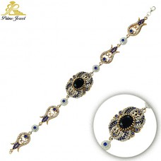 Gümüş Otantik Taşlı Biezik /Bileklik